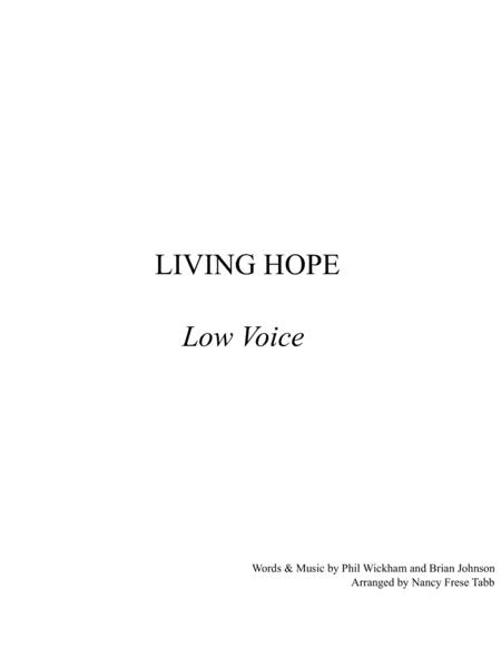Free Sheet Music Living Hope Vocal Solo For Low Voice