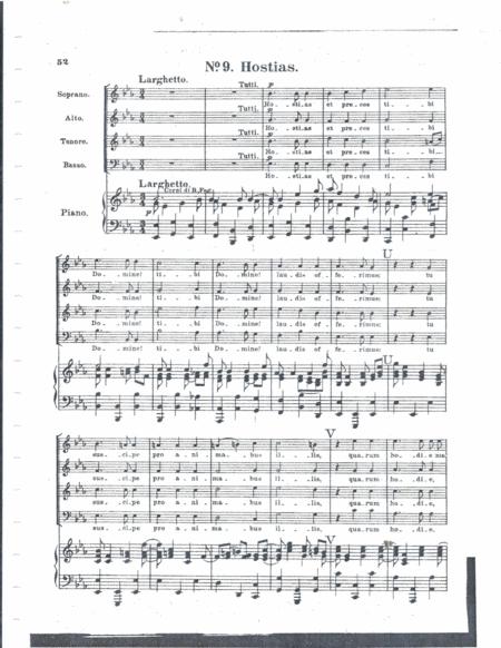 Free Sheet Music Ll Requiem K626 Hostias