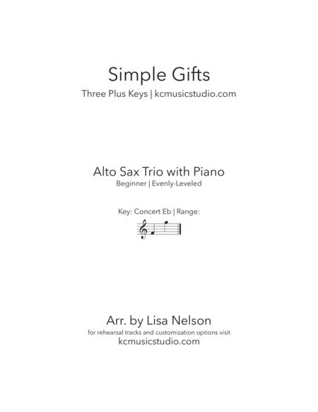 Loch Lomond Alto Sax Trio With Piano Accompaniment Sheet Music