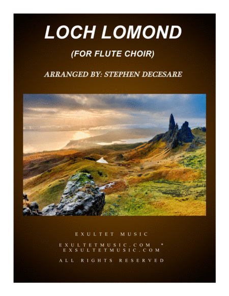 Free Sheet Music Loch Lomond For Flute Choir