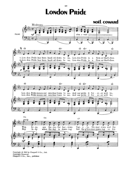 Free Sheet Music London Pride