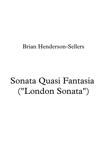 Free Sheet Music London Sonata Sonata No 2 For Piano