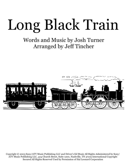 Long Black Train Sheet Music