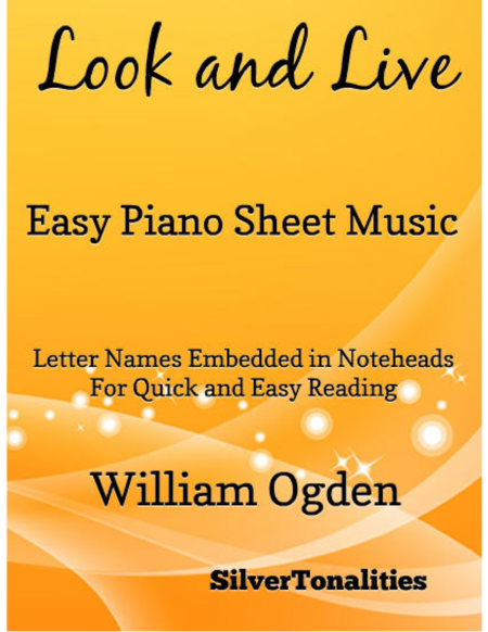 Look And Live Easy Piano Sheet Music Sheet Music