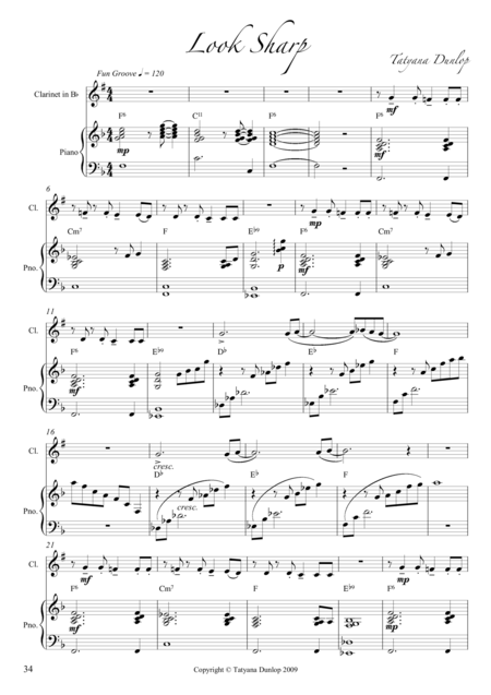 Free Sheet Music Look Sharp