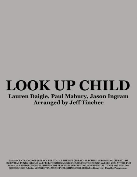 Free Sheet Music Look Up Child