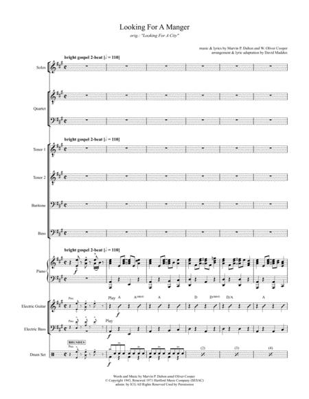 Looking For A Manger Looking For A City Sheet Music
