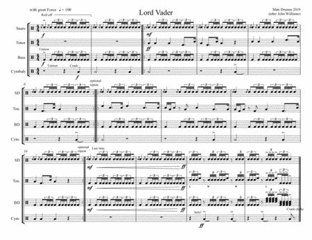 Free Sheet Music Lord Vader