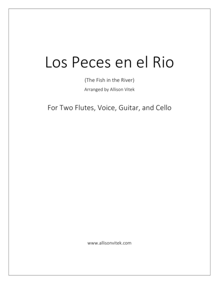 Los Peces En El Rio Sheet Music