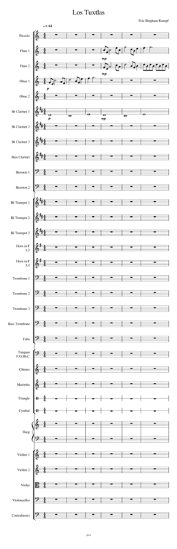 Free Sheet Music Los Tuxtlas