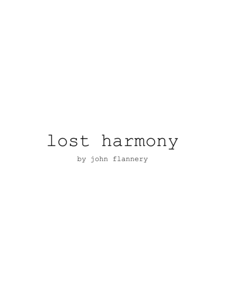 Free Sheet Music Lost Harmony