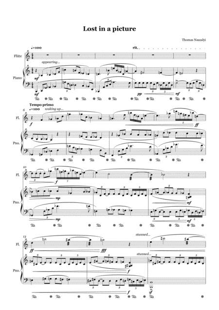 Free Sheet Music Lost In A Picture