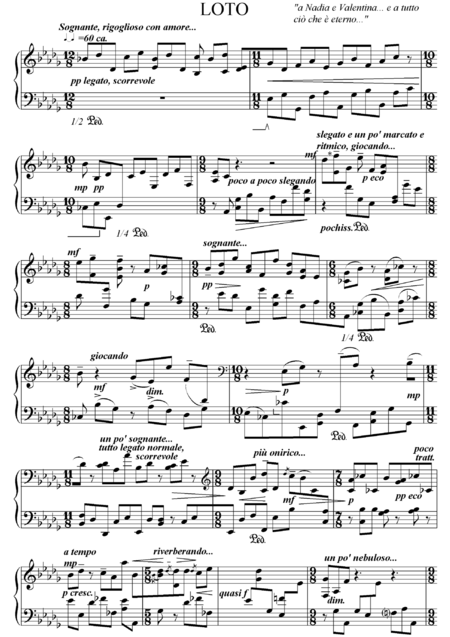 Free Sheet Music Loto Into The Sacred Path