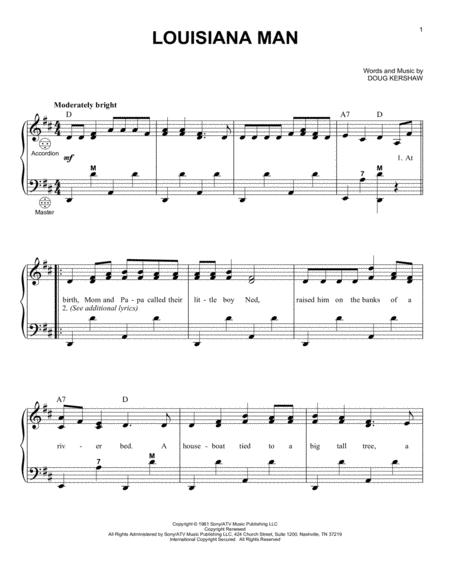 Louisiana Man Sheet Music