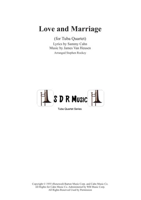 Free Sheet Music Love And Marriage For Symphonic Tuba Quartet