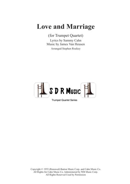 Love And Marriage For Trumpet Quartet Sheet Music