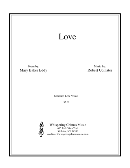 Love Medium Low Voice Sheet Music