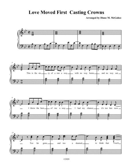 Love Moved First Sheet Music