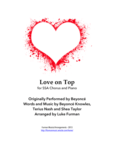 Love On Top Ssa Choral Sheet Music