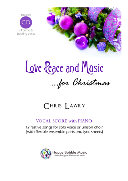 Love Peace And Music For Christmas Sheet Music Album Only No Backing Or Audio Tracks Sheet Music