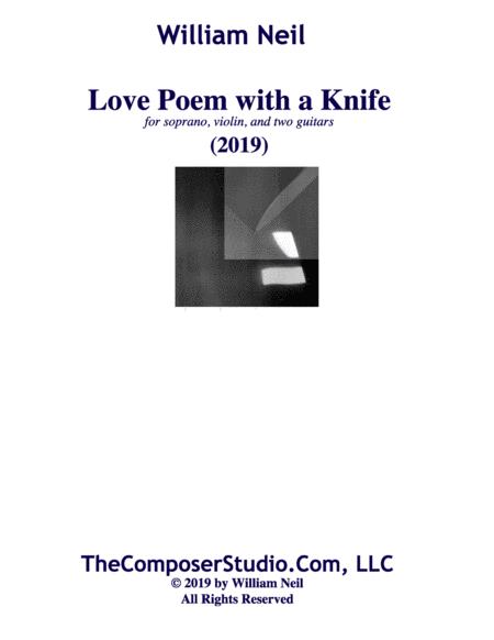 Free Sheet Music Love Poem With A Knife