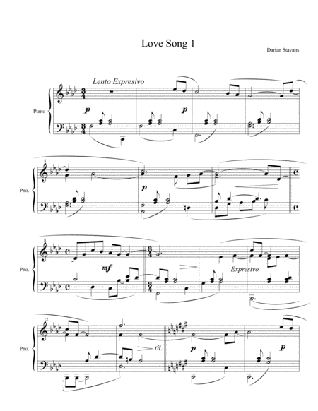 Free Sheet Music Love Songs