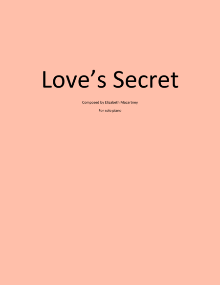 Free Sheet Music Loves Secret