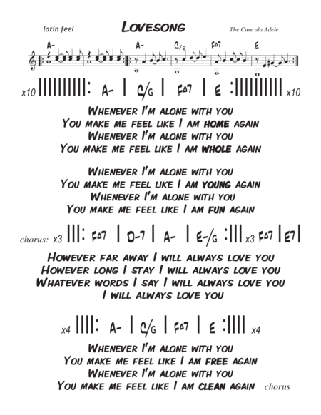 Free Sheet Music Lovesong