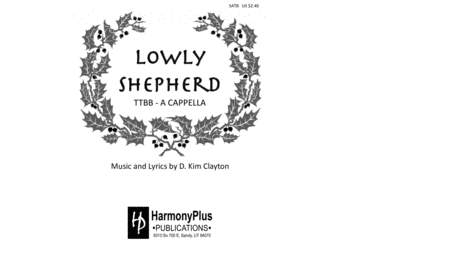 Free Sheet Music Lowly Shepherd