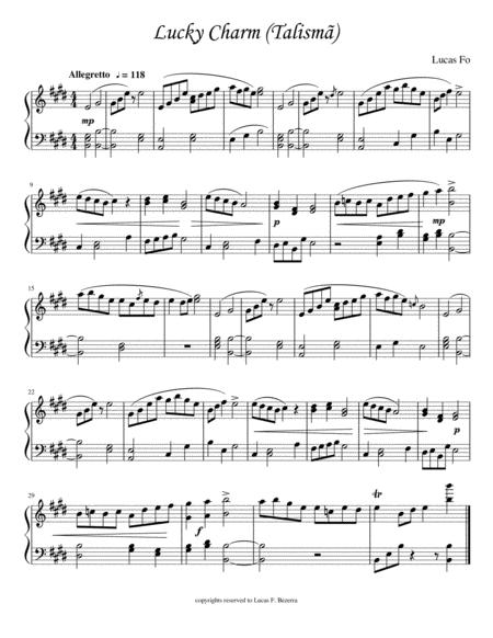 Free Sheet Music Lucky Charm Talism