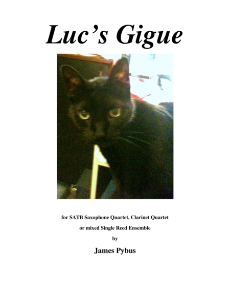 Free Sheet Music Lucs Gigue Clarinet Quartet Version