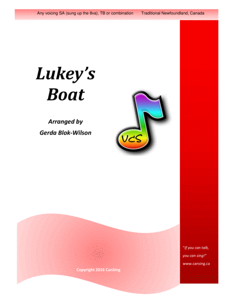 Free Sheet Music Lukeys Boat