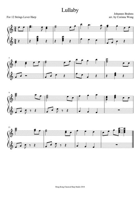 Lullaby By Brahms Sheet Music