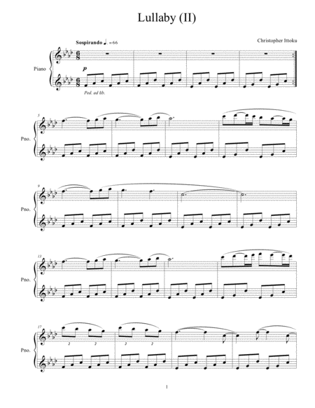 Lullaby Ii Sheet Music