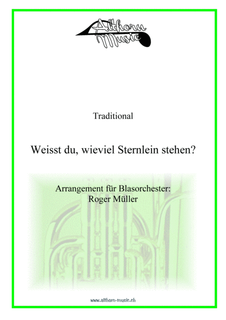 Free Sheet Music Lullaby Weisst Du Wieviel Sternlein Stehen