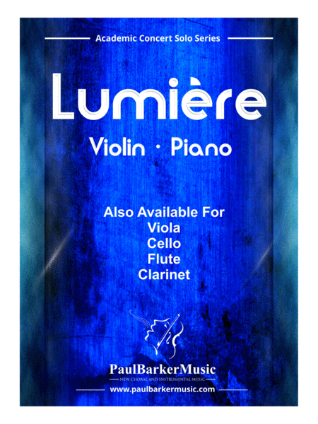 Lumire For Violin Piano Score Parts Sheet Music