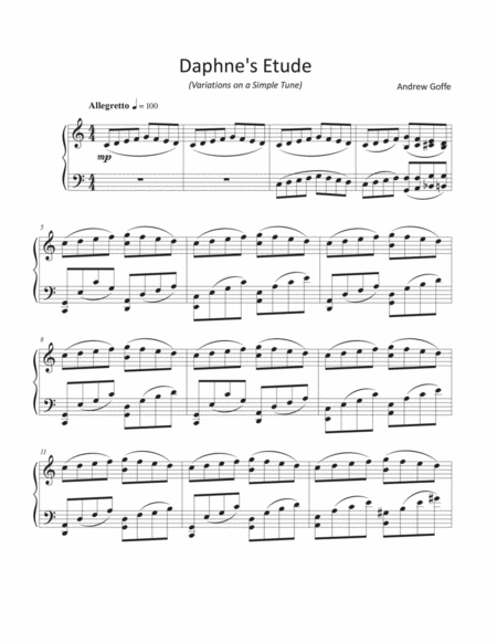 Lyric Etude No 6 Daphnes Etude Sheet Music