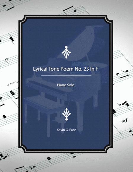 Lyrical Tone Poem No 23 In F Piano Solo Sheet Music