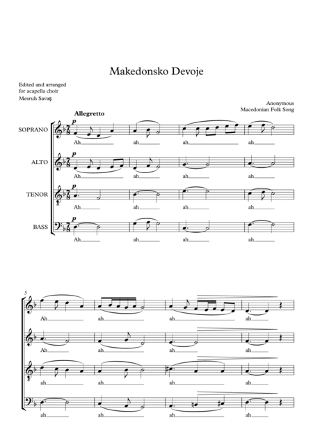 Macedonian Girl Sheet Music