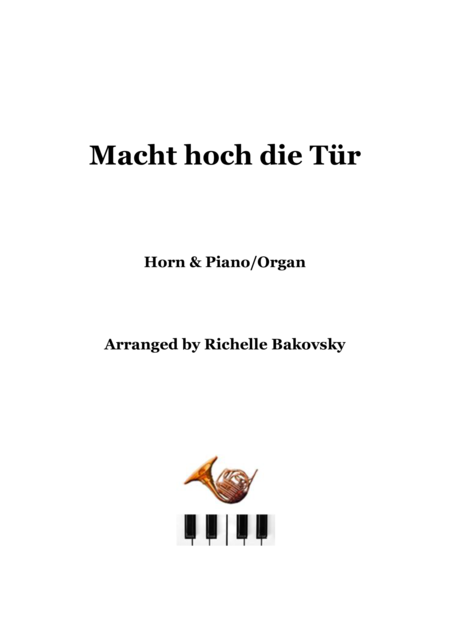 Macht Hoch Die Tr Sheet Music