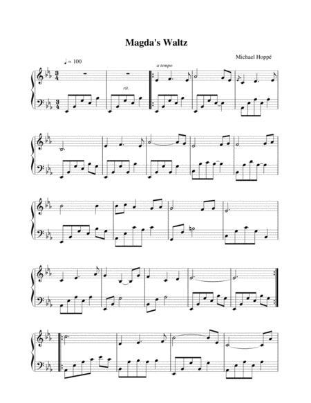 Free Sheet Music Magdas Waltz