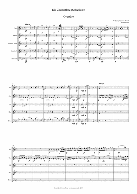 Magic Flute Selections Sheet Music