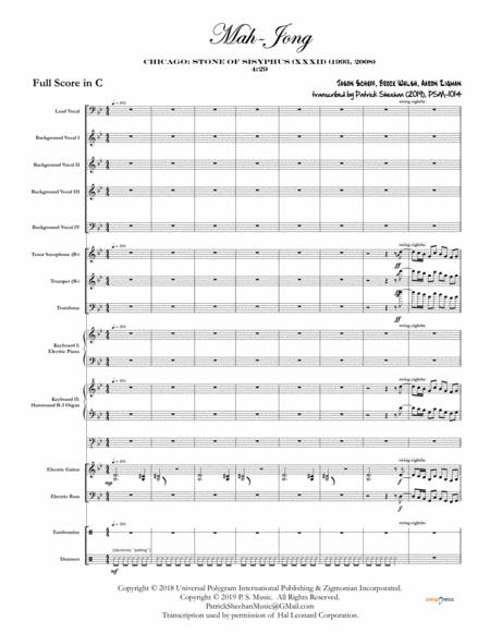 Mah Jong Chicago Full Score Set Of Parts Sheet Music