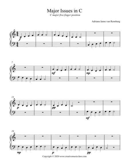 Free Sheet Music Major Issues In C