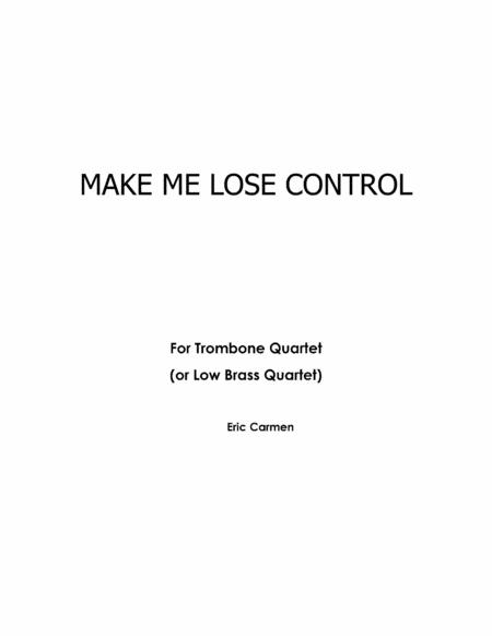 Free Sheet Music Make Me Lose Control