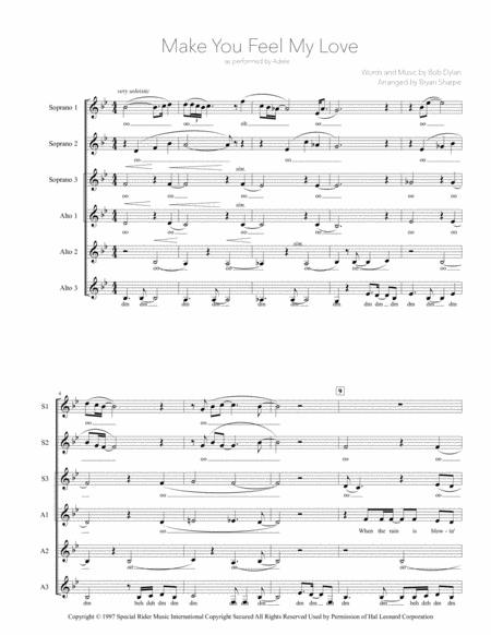 Make You Feel My Love Sheet Music