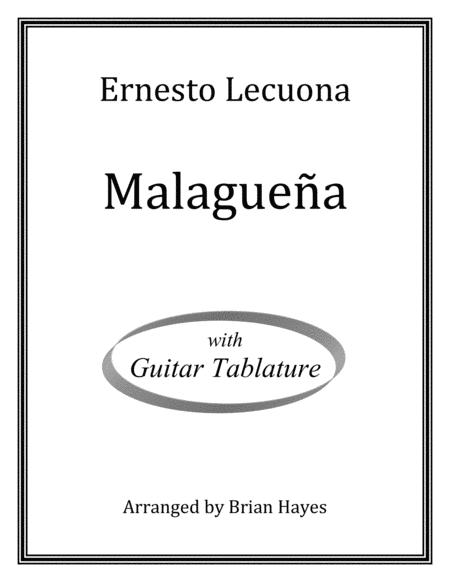 Malaguena For Guitar With Tablature Sheet Music