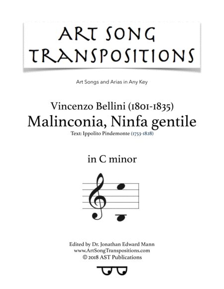 Free Sheet Music Malinconia Ninfa Gentile C Minor
