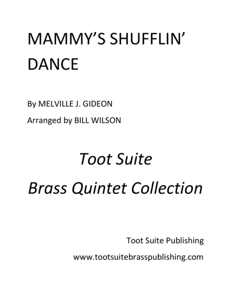 Mammys Shufflin Dance Sheet Music