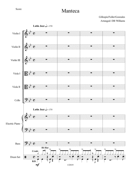 Free Sheet Music Manteca String Sextet